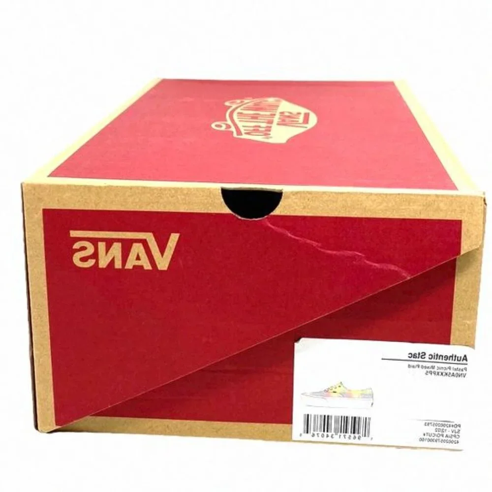 VANS Authentic Platform Shoes Pastel Picnic Canvas VN0A5KXXPP5 Size Women Multi - Picture 12 of 13